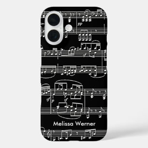 Musical Notes personalized iPhone 16 Case