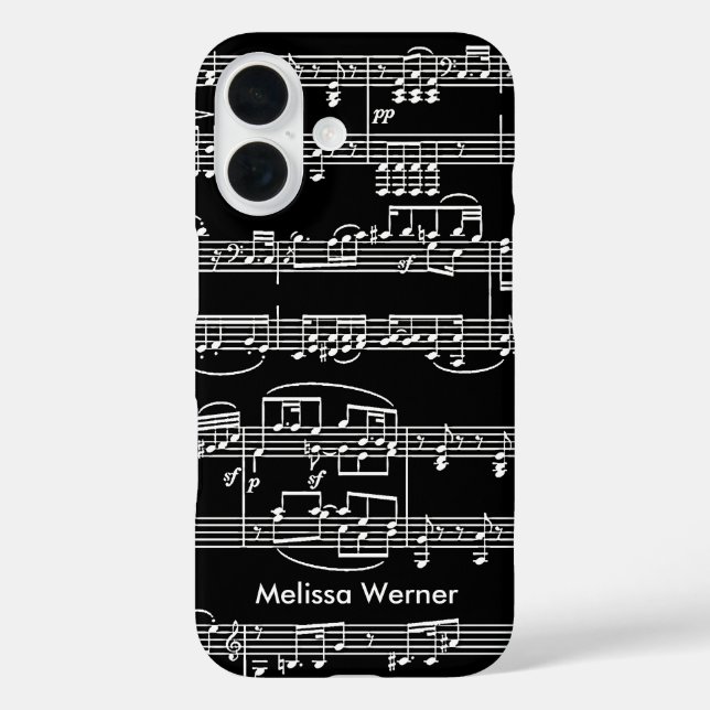 Musical Notes personalized Case-Mate iPhone Case (Back)