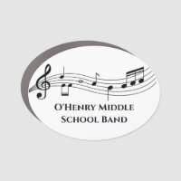 Musical Notes Personalized Music School Staff