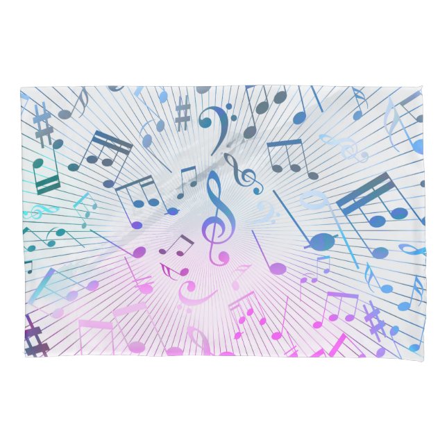 Musical Notes Pillow Case (Front-Left)