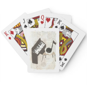 Musical Notes Playing Cards