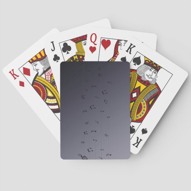 Musical Notes   Playing Cards (Back)