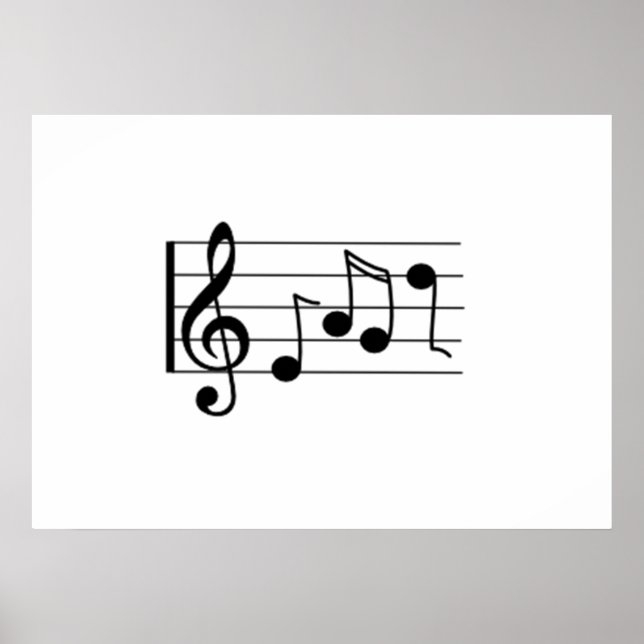 Musical Notes Poster (Front)