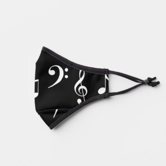 Musical Notes Premium Face Mask | Zazzle