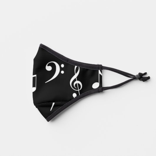 Musical Notes Premium Face Mask (Left)