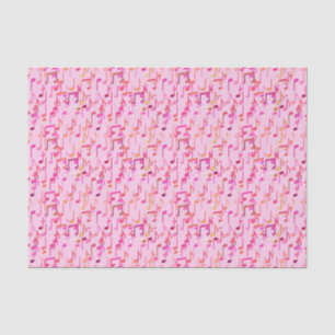 Musical Notes print - pink, multi Tissue Paper