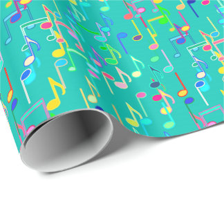 Music Note Wrapping Paper | Zazzle
