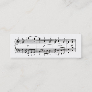 Musical Notes Profile Card