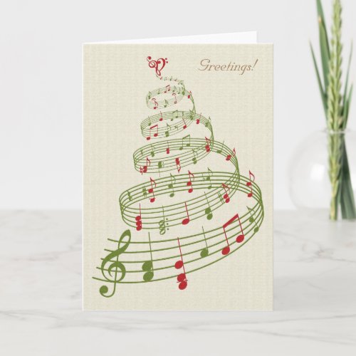 Musical Notes Ribbon Christmas Tree