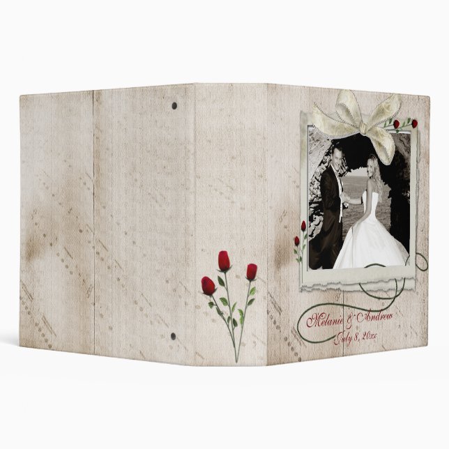 Musical Notes Roses Photo Binder (Background)
