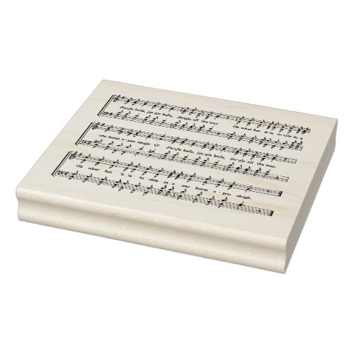 Musical Notes Rubber Stamp