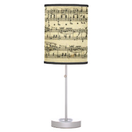 Musical Notes Score Table Lamp Antique