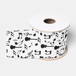 Musical Notes - Sheet Music Design Grosgrain Ribbon