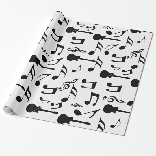 Musical Notes Sheet Music Design Wrapping Paper