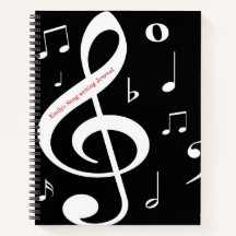 Musical Notes Song-writing Journal