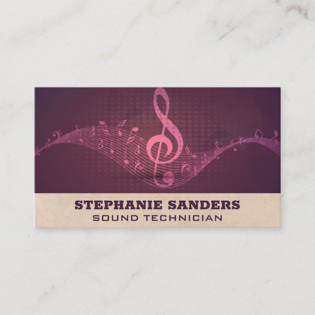 Musical Notes | Sound Business Card (Front)