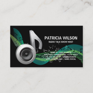 Musical Notes Subwoofer Business Card