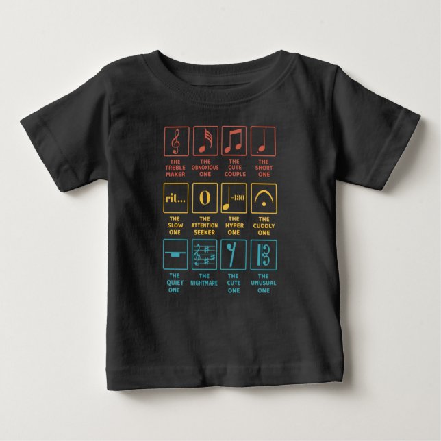 Musical Notes Symbol Definition Baby T-Shirt (Front)