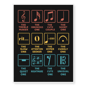 Musical Notes Symbol Definition Temporary Tattoos