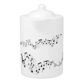 Musical Notes Tea Pot