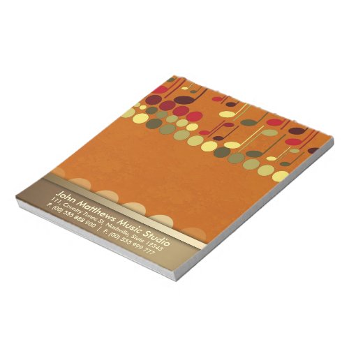 Musical Notes Texture Personalize-it Notepad