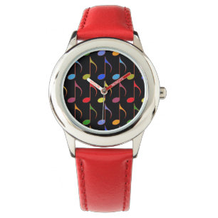 musical notes time watch
