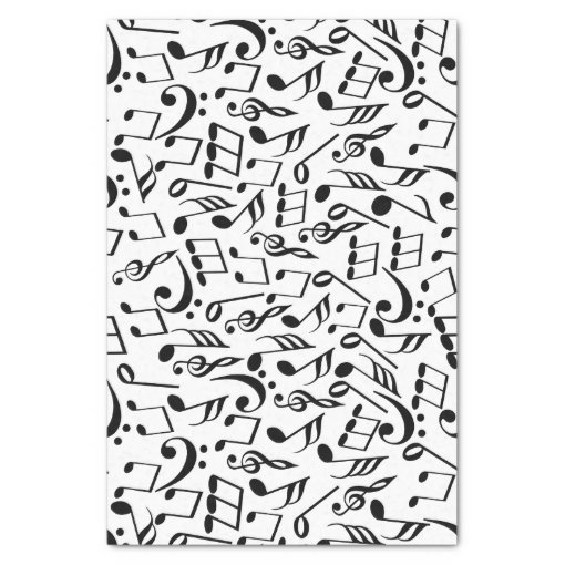 Musical Notes Tissue Paper Zazzle