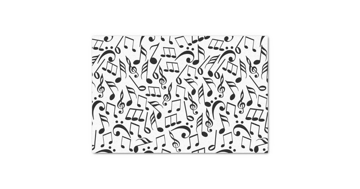 Musical Notes Tissue Paper Zazzle