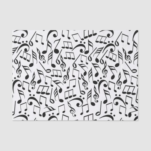 Musical Notes Tissue Paper (Front)