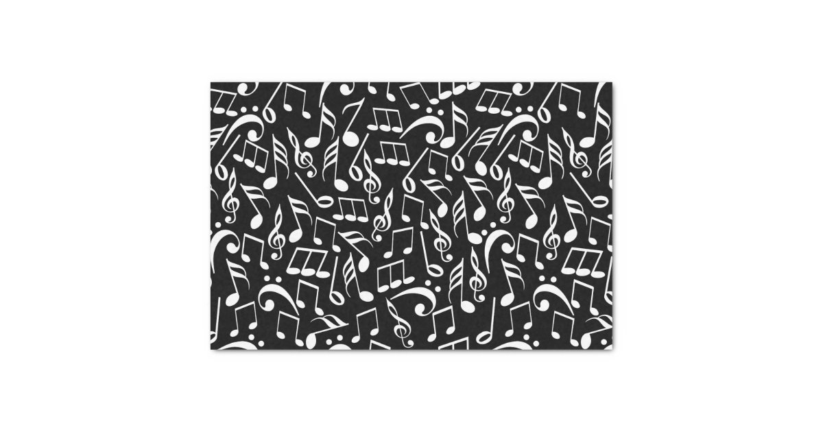 Musical Notes Tissue Paper Zazzle