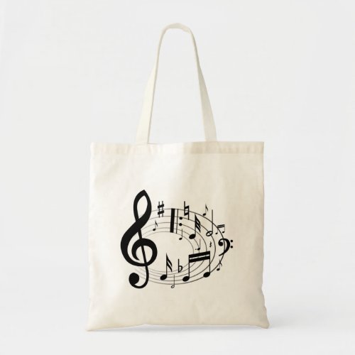 Musical Notes Tote Bag