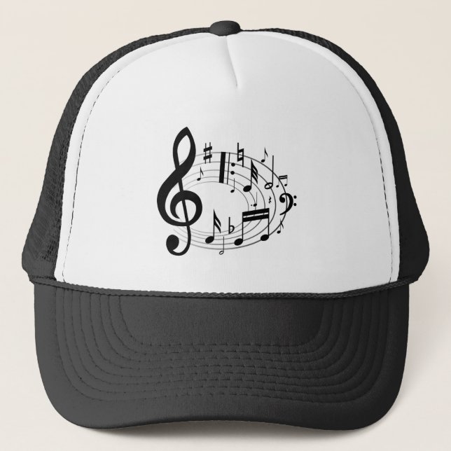 Musical Notes Trucker Hat (Front)