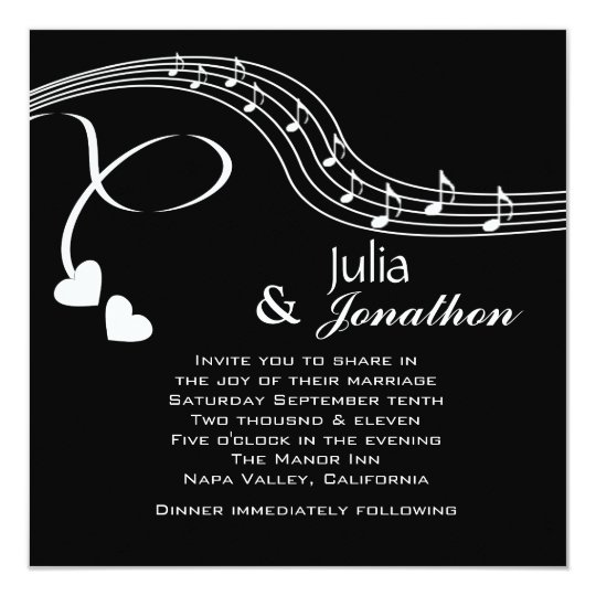 Music Note Invitations 9