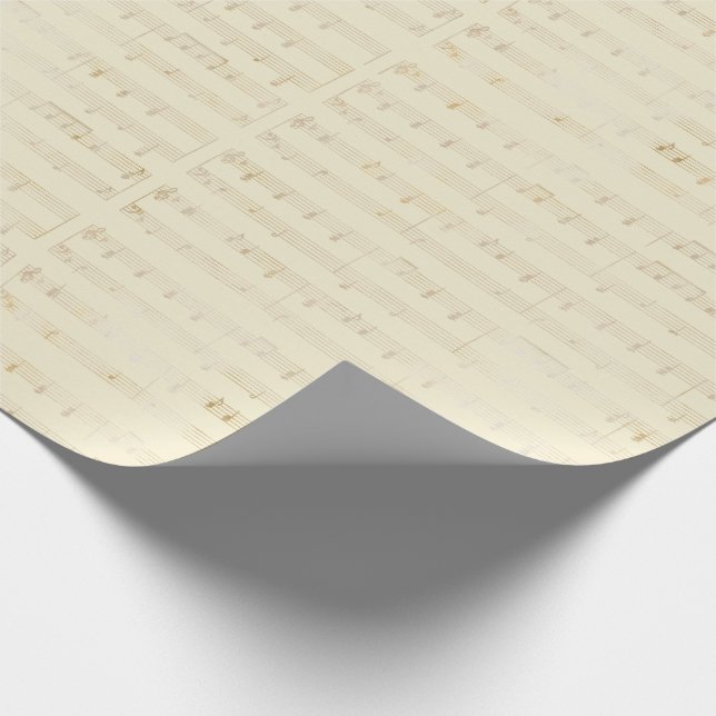 Musical Notes Wrapping Paper (Corner)