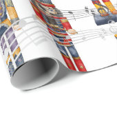 Musical Nutcracker Soldiers Wrapping Paper (Roll Corner)