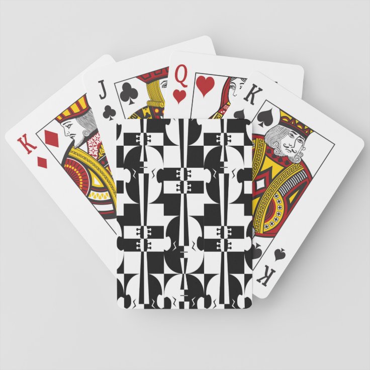 Musical Optical Illusions Playing Cards | Zazzle