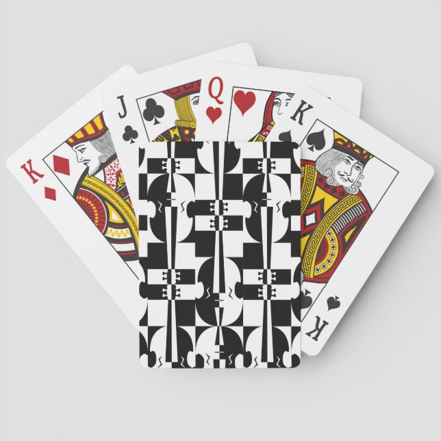 Musical Optical Illusions Poker Cards (Back)