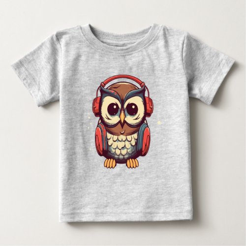 Musical Owl Baby T_Shirt