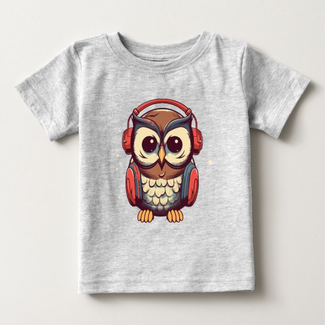 Musical Owl Baby T-Shirt (Front)