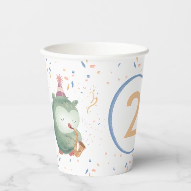 Musical Owls Paper Cup (Front)