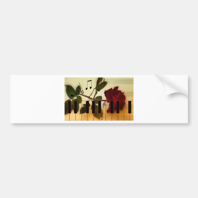 Musical Panio Keys Bumper Sticker (Front)