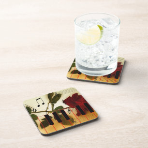 Musical Panio Keys Drink Coaster