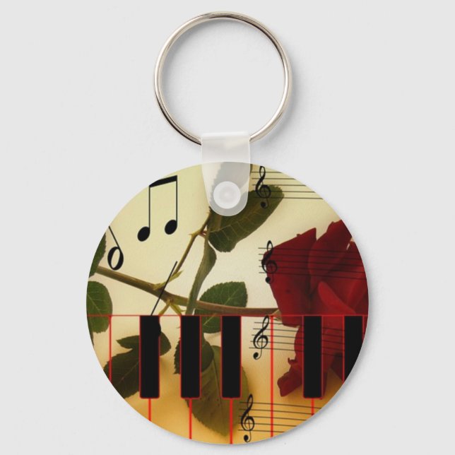 Musical Panio Keys Keychain (Front)
