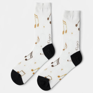 Musical pattern socks