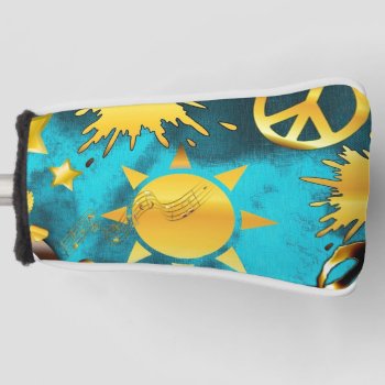 Musical Peace Golf Head Cover by StuffOrSomething at Zazzle