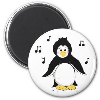 Musical Penguin Magnet by seashell2 at Zazzle