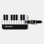 Musical Piano Keys | Add Your Name Luggage Tag at Zazzle
