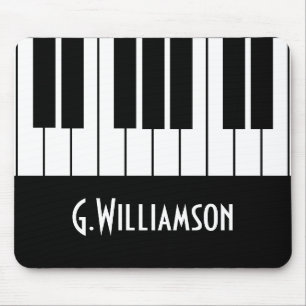 Musical Piano Keys Add Your Name Mouse Pad