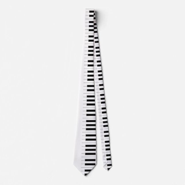 Musical Piano Keys Neck Tie (Front)