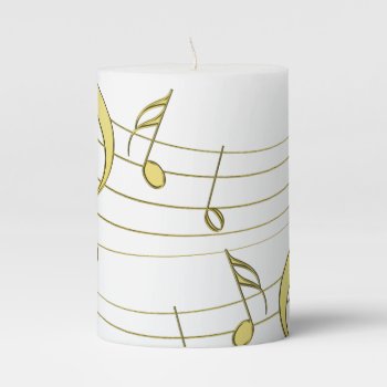 Musical Pillar Candle by CBgreetingsndesigns at Zazzle